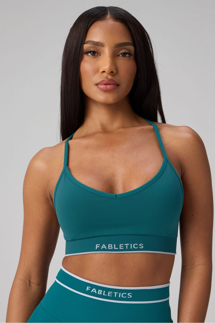 SEAMLESS V-NECK LOW IMPACT BRA