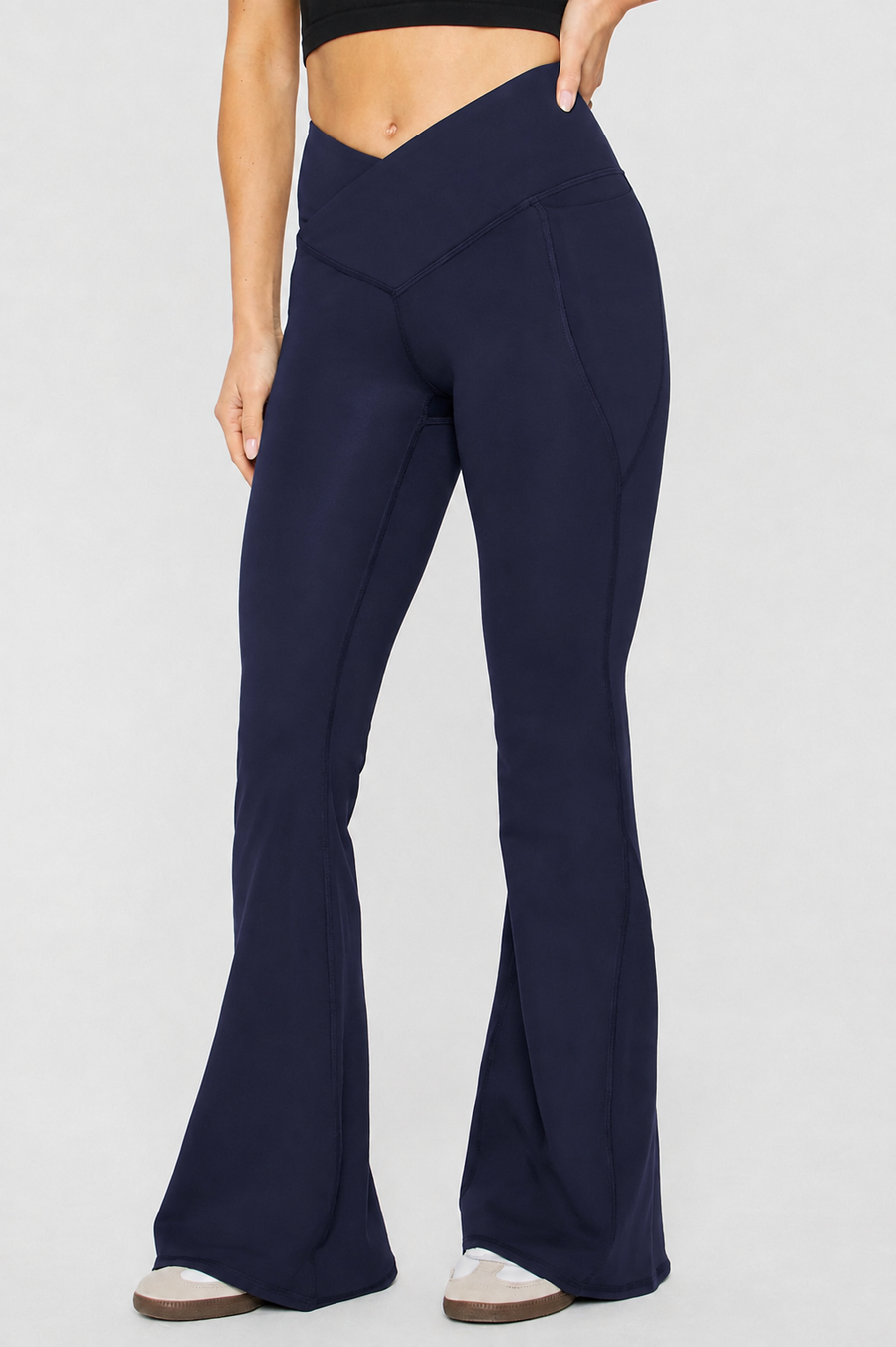 OASIS HIGH-WAISTED CROSSOVER FLARE