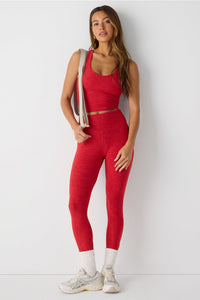HEATHERFLEX HIGH-WAISTED TLC LEGGING-SHORT