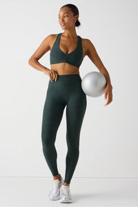 HEATHERFLEX HIGH-WAISTED TLC LEGGING-SHORT
