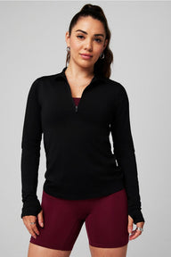 FEATHER TECH+HALF-ZIP TOP
