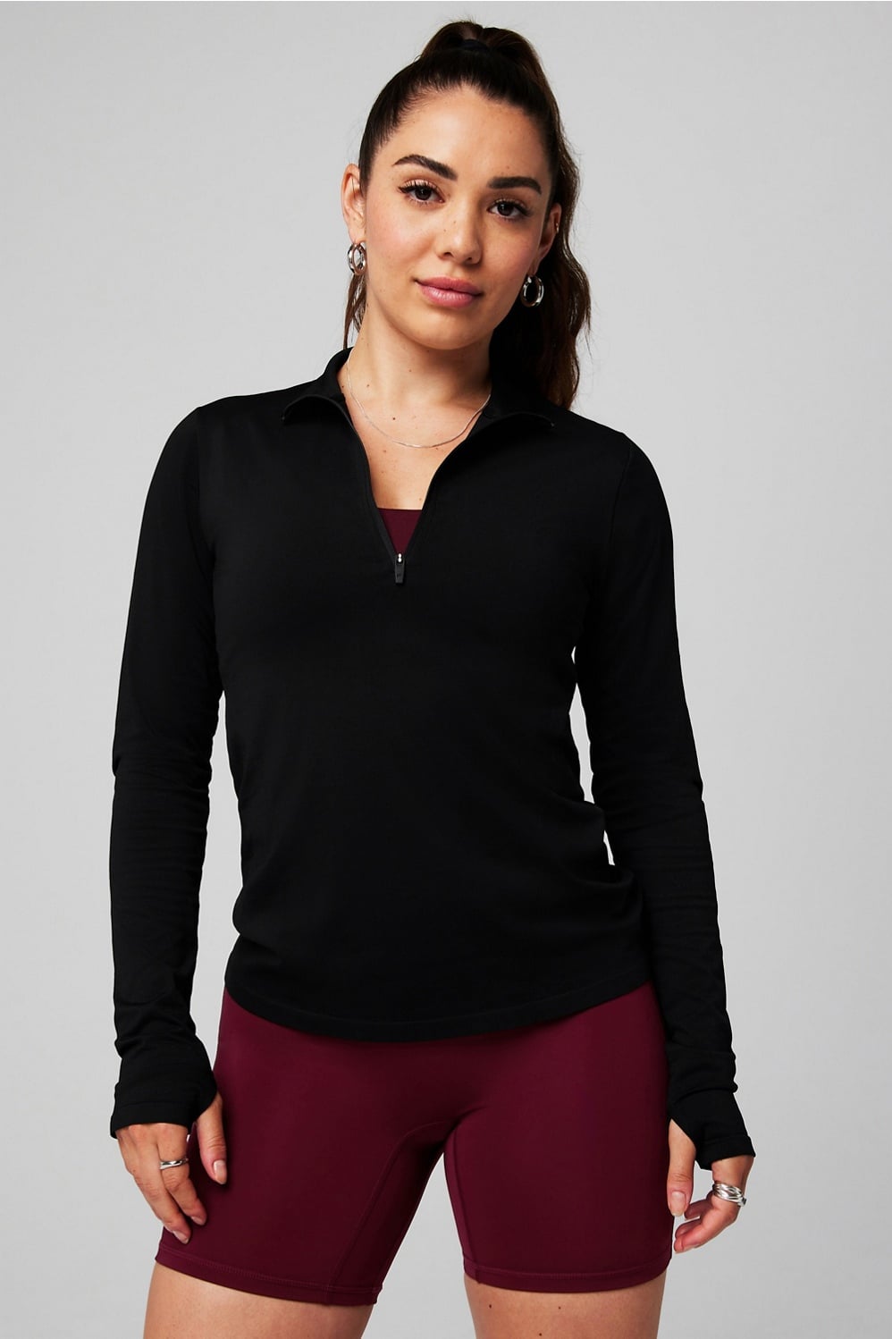 FEATHER TECH+HALF-ZIP TOP