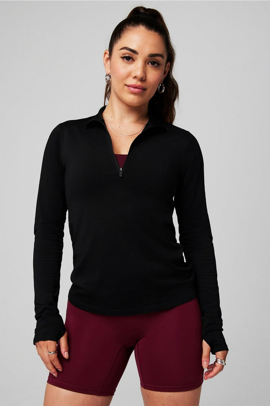 FEATHER TECH+HALF-ZIP TOP