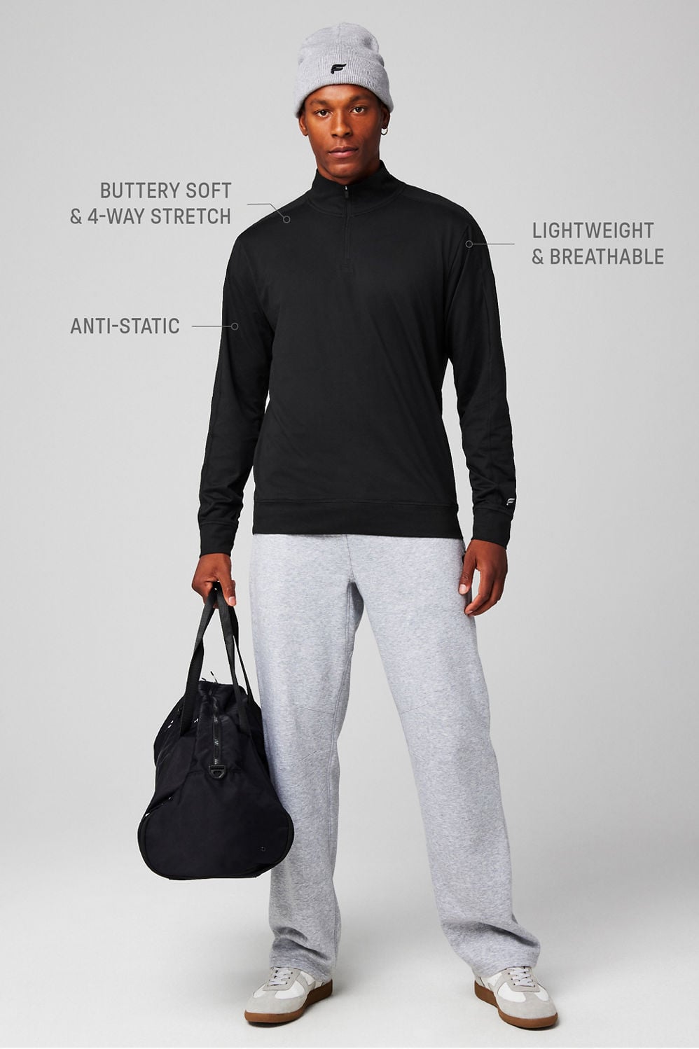 THE CLOUD JERSEY QUARTER ZIP
