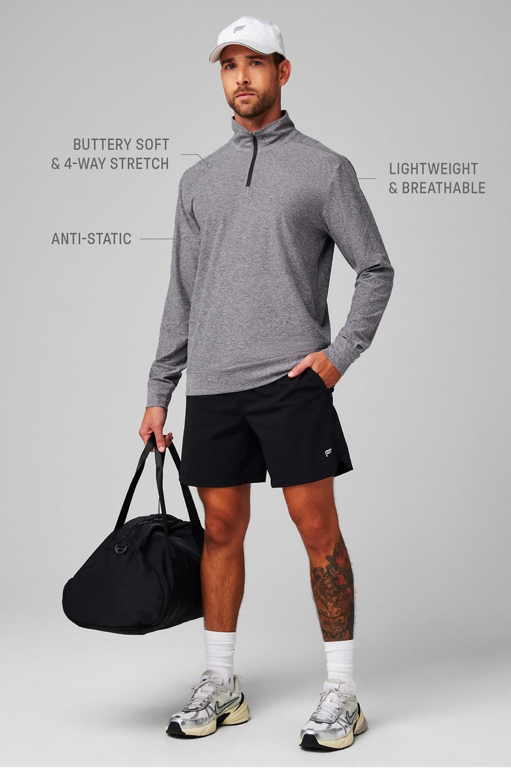 THE CLOUD JERSEY QUARTER ZIP