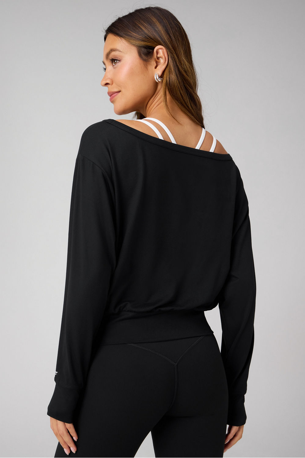 CLOUD JERSEY OFF-SHOULDER SWEATSHIRT