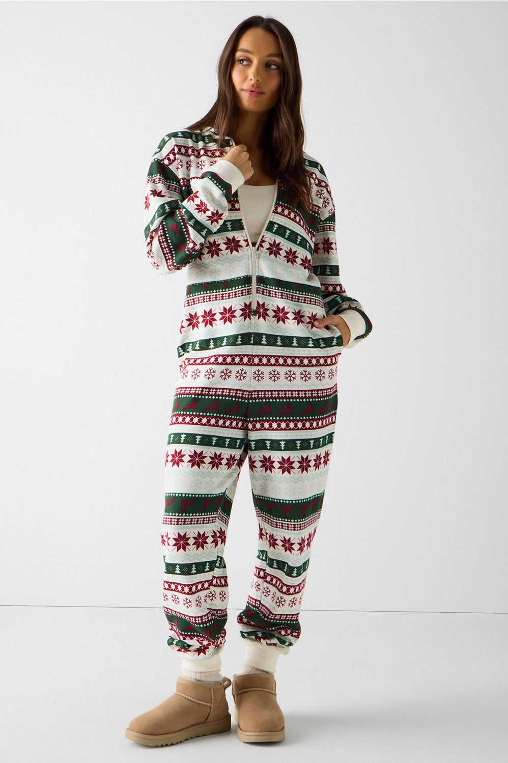 COZY FLEECE HOODED ONESIE