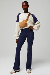 OASIS HIGH-WAIST KICK FLARE-SHORT