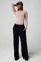 YEAR ROUND TERRY WIDE LEG SWEATPANT