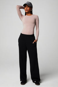 YEAR ROUND TERRY WIDE LEG SWEATPANT-SHORT