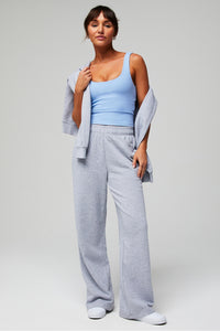 YEAR ROUND TERRY WIDE LEG SWEATPANT