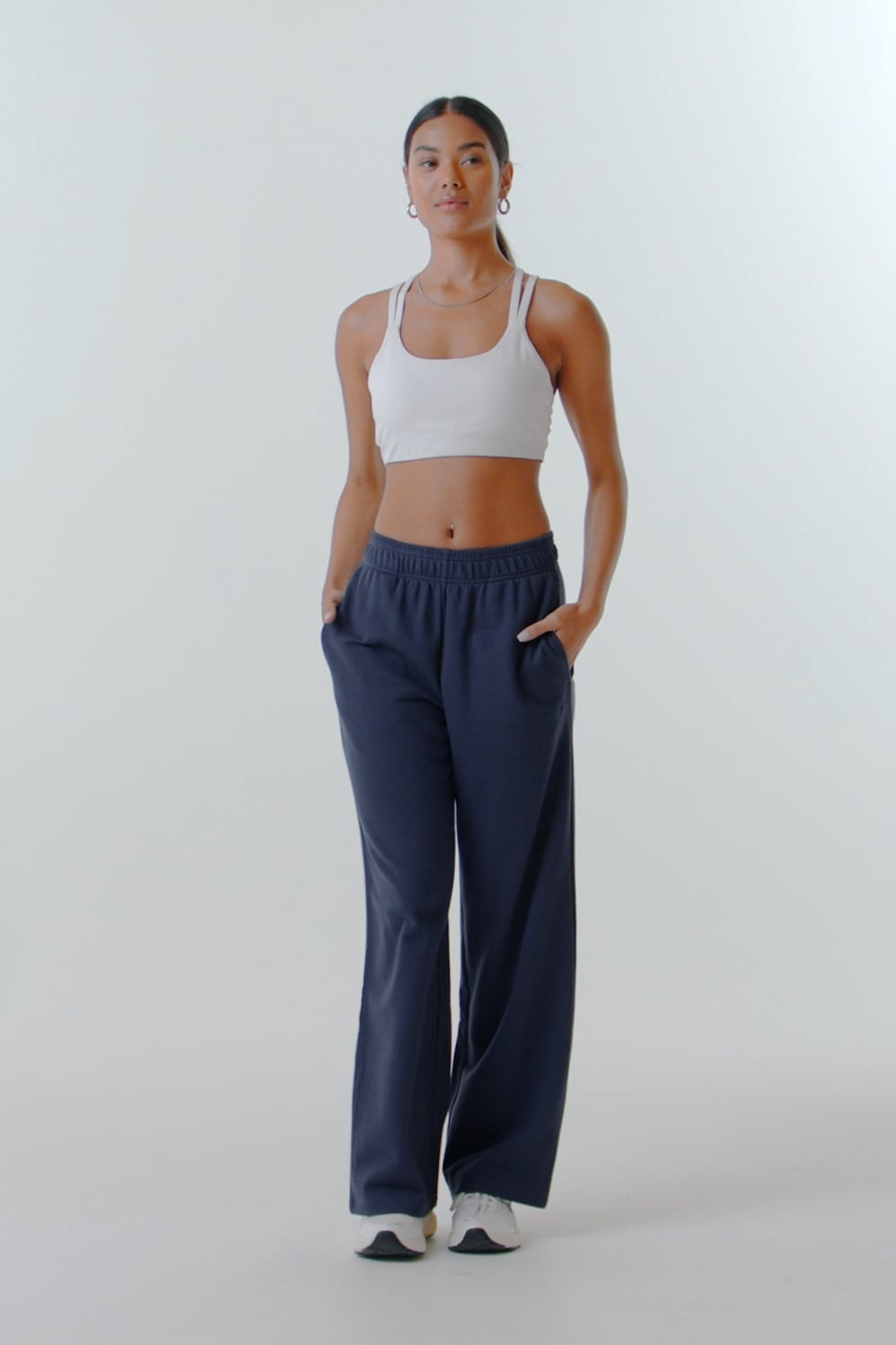 YEAR ROUND TERRY WIDE LEG SWEATPANT