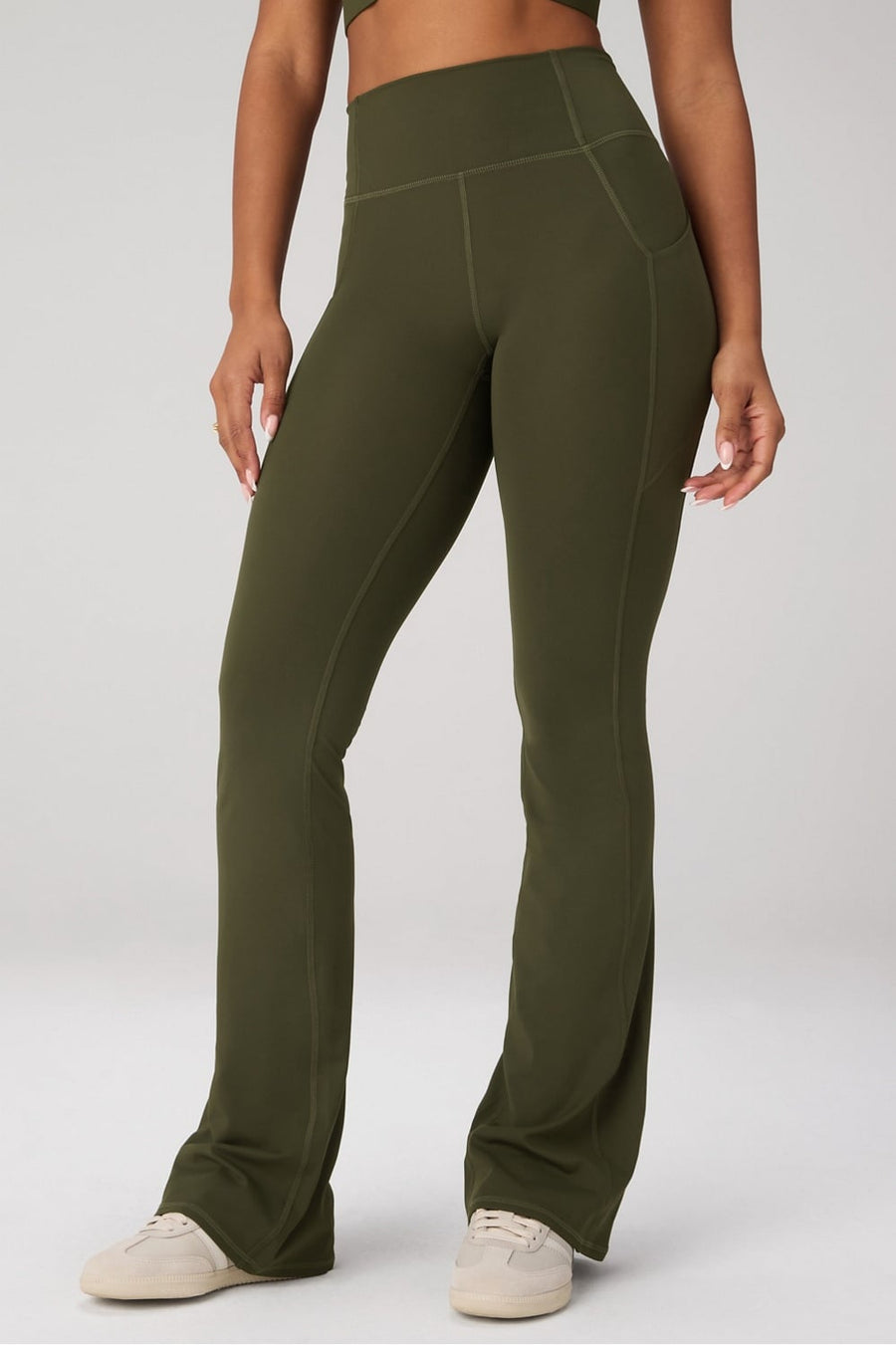 OASIS HIGH-WAISTED POCKETED KICK FLARE