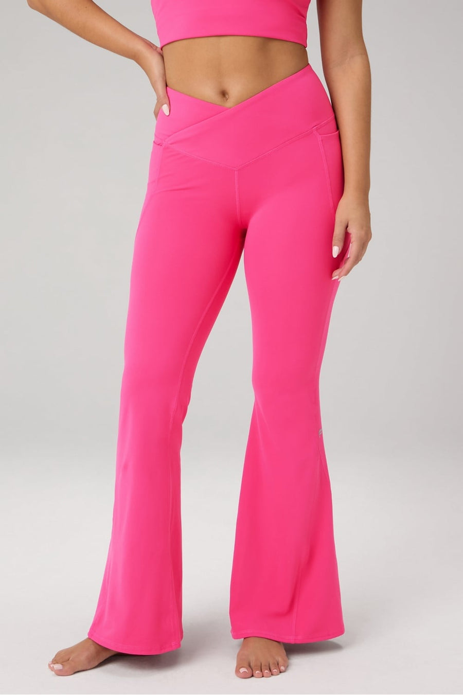 OASIS HIGH-WAISTED CROSSOVER FLARE