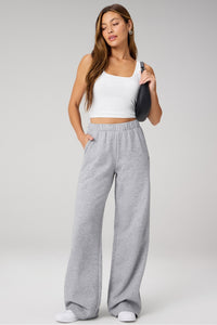 COZY FLEECE WIDE LEG SWEATPANT
