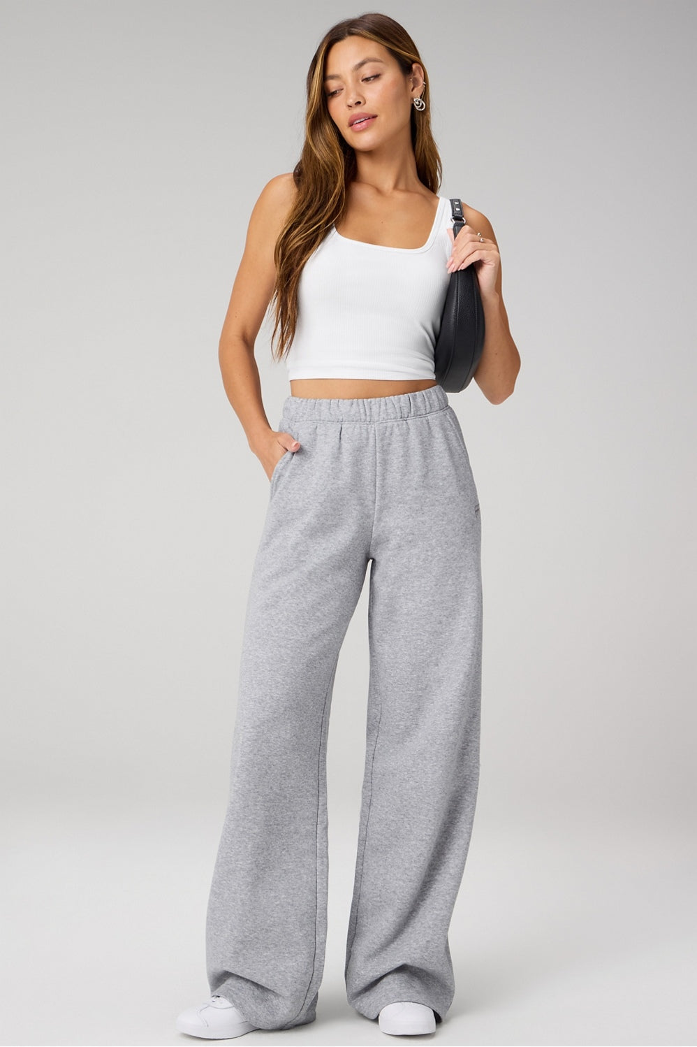 COZY FLEECE WIDE LEG SWEATPANT