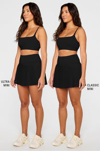 HOT SHOT PLEATED ULTRA MINI SKIRT