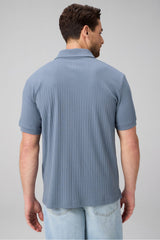 THE 24-7 RIBBED JOHNNY COLLAR POLO