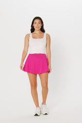 DAILY RIB CROPPED SQUARE NECK TANK