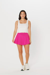 DAILY RIB CROPPED SQUARE NECK TANK