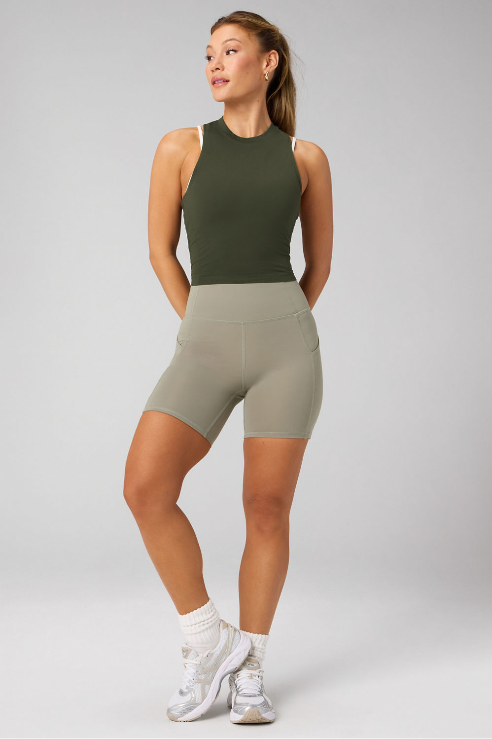 FEATHER TECH+ RACERBACK CROPPED TANK